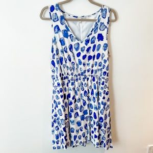 GAP Polka Dot Fit and Flare Dress (Large)